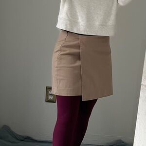 Good American Wrap Skirt Putty color size XS